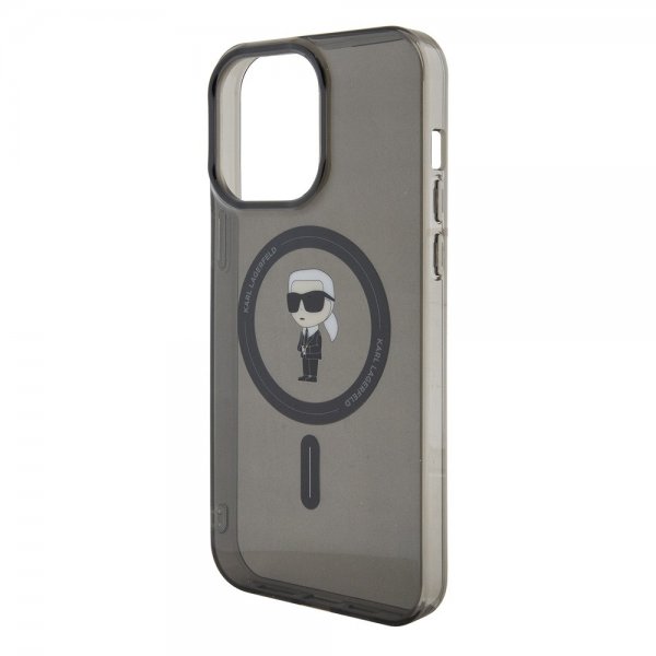 Karl Lagerfeld iPhone 15 Pro Max Skal Ikonik MagSafe Svart