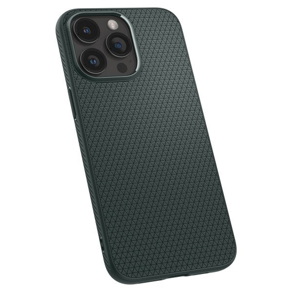 Spigen iPhone 15 Pro Max Skal Liquid Air Abyss Green