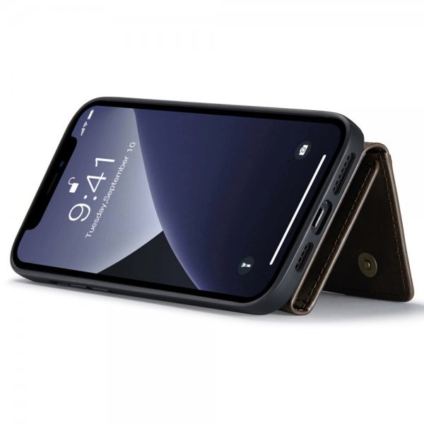 Dg.Ming iPhone 15 Pro Max Skal M2 Series Löstagbar Korthållare Kaffe