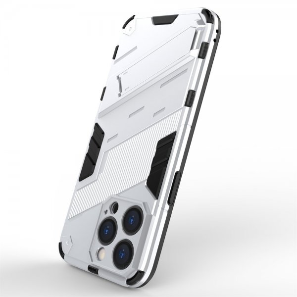 iPhone 15 Pro Max Skal med Stativ Vit