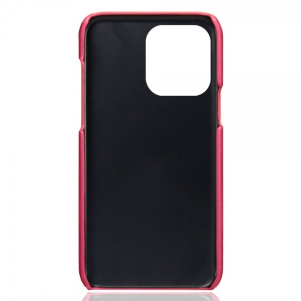 iPhone 15 Pro Max Skal med två Kortfack Magenta