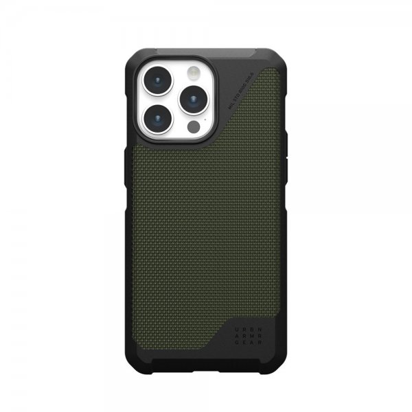 Urban Armor Gear (UAG) iPhone 15 Pro Max Skal Metropolis LT MagSafe Kevlar Olive