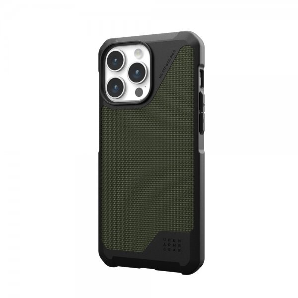 Urban Armor Gear (UAG) iPhone 15 Pro Max Skal Metropolis LT MagSafe Kevlar Olive