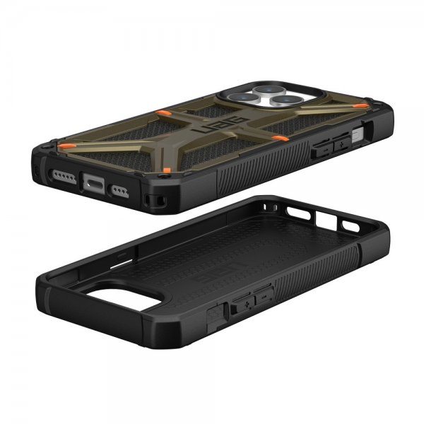 Urban Armor Gear (UAG) iPhone 15 Pro Max Skal Monarch Kevlar Element Green
