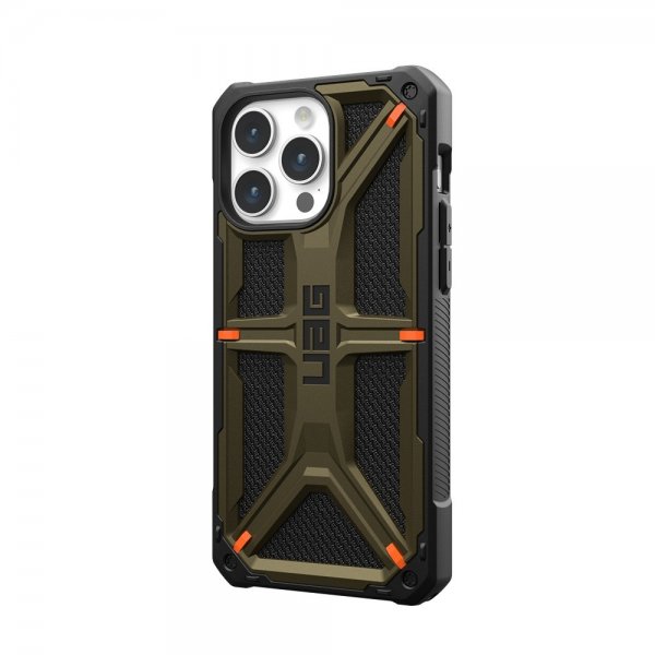 Urban Armor Gear (UAG) iPhone 15 Pro Max Skal Monarch Kevlar Element Green