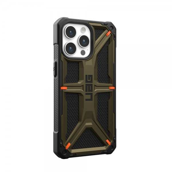 Urban Armor Gear (UAG) iPhone 15 Pro Max Skal Monarch Kevlar Element Green