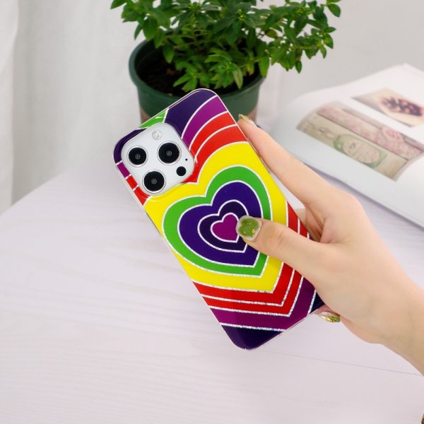 iPhone 15 Pro Max Skal Motiv Hjärtmönster