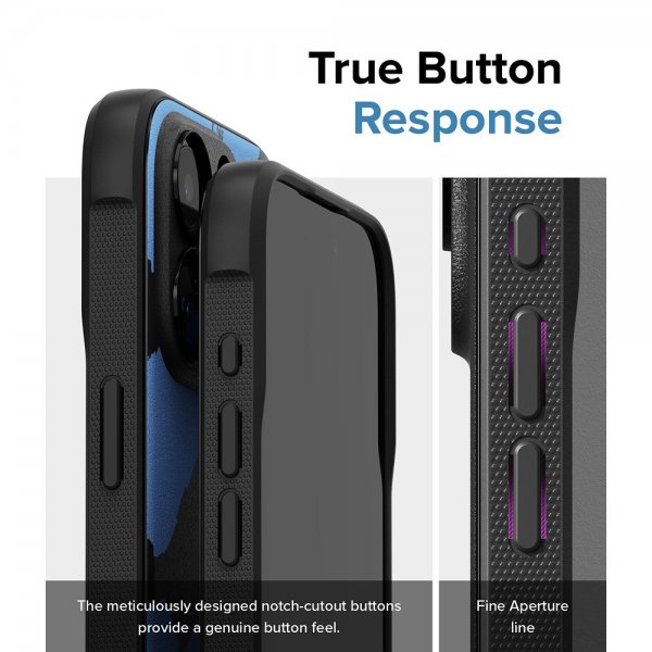 Ringke iPhone 15 Pro Max Skal Onyx Design Blue Brush