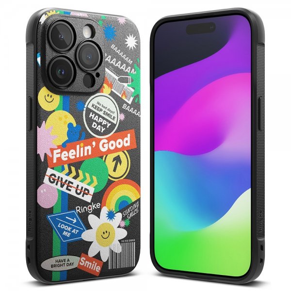 Ringke iPhone 15 Pro Max Skal Onyx Design Sticker