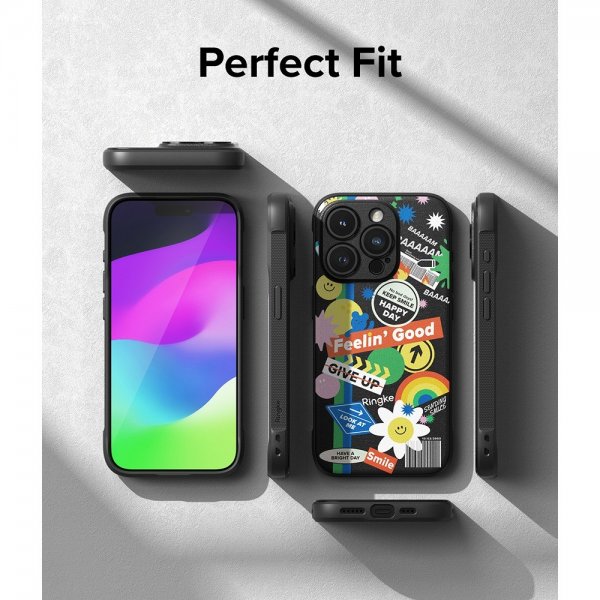 Ringke iPhone 15 Pro Max Skal Onyx Design Sticker