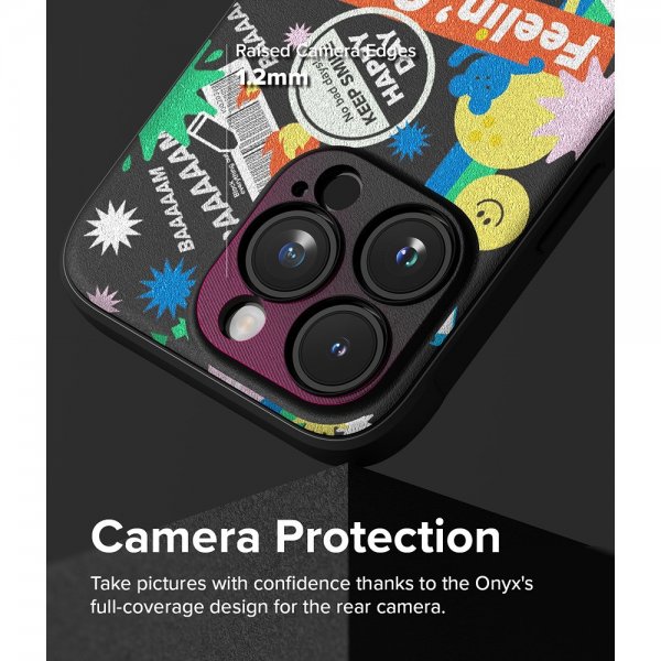 Ringke iPhone 15 Pro Max Skal Onyx Design Sticker