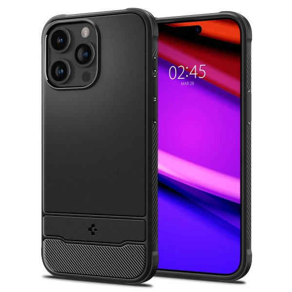 Spigen iPhone 15 Pro Max Skal Rugged Armor MagFit Matte Black