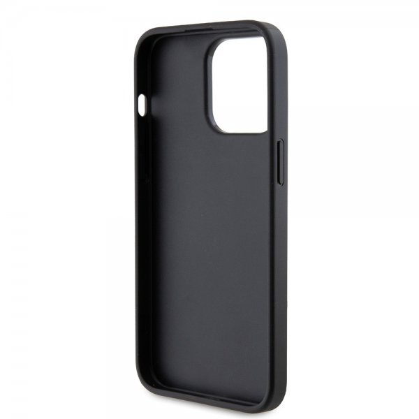 Karl Lagerfeld iPhone 15 Pro Max Skal Saffiano Double Cardslot Svart