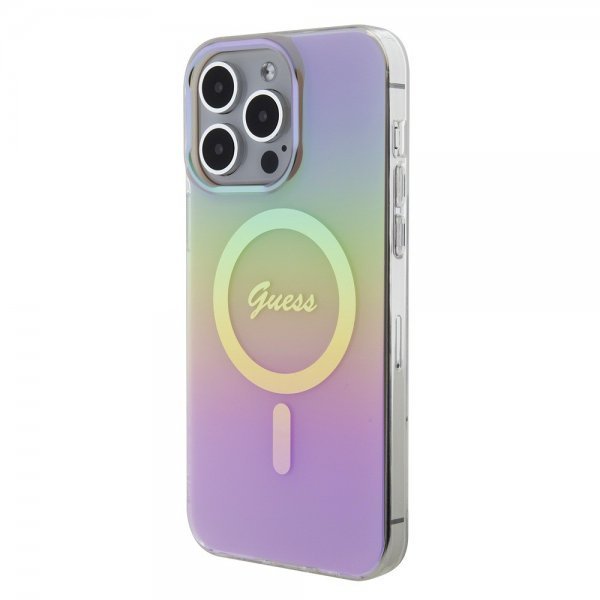 Guess iPhone 15 Pro Max Skal Script MagSafe Rosa