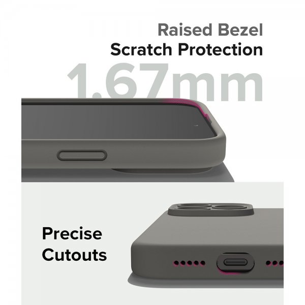 Ringke iPhone 15 Pro Max Skal Silicone Magnetic Grå