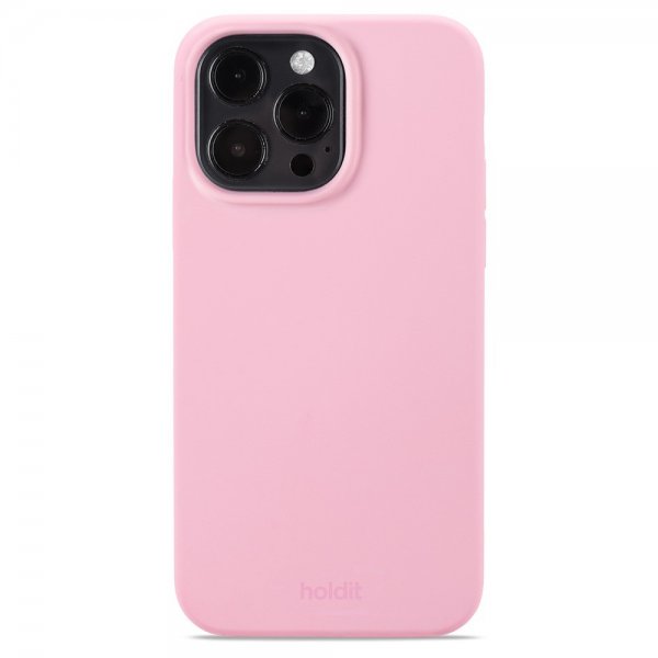Holdit iPhone 15 Pro Max Skal Silikon Rosa
