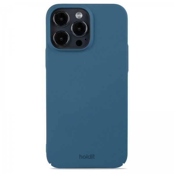Holdit iPhone 15 Pro Max Skal Slim Case Denim Blue