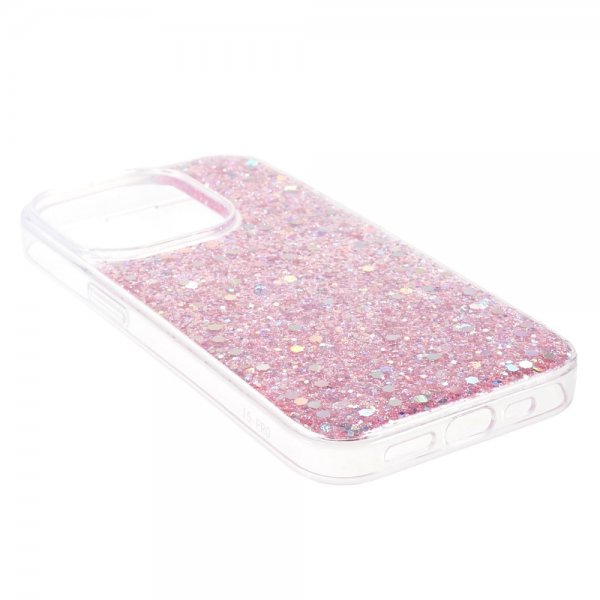 Nordic Covers iPhone 15 Pro Max Skal Sparkle Series Blossom Pink