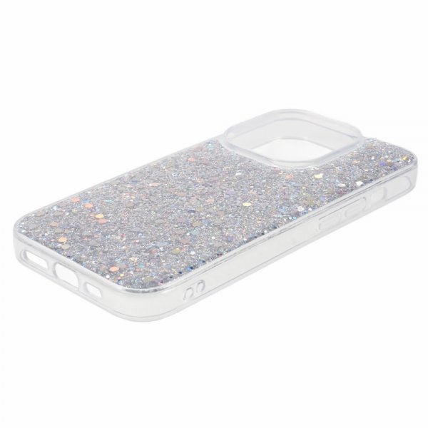 Nordic Covers iPhone 15 Pro Max Skal Sparkle Series Stardust Silver