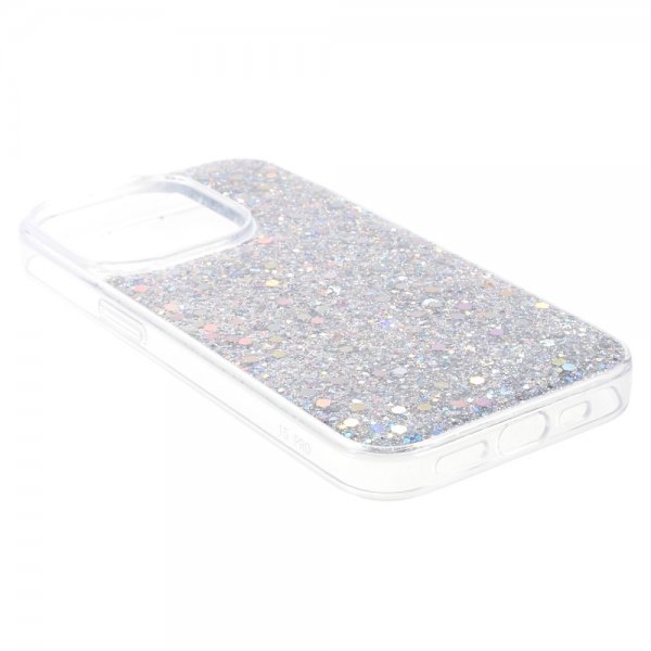 Nordic Covers iPhone 15 Pro Max Skal Sparkle Series Stardust Silver
