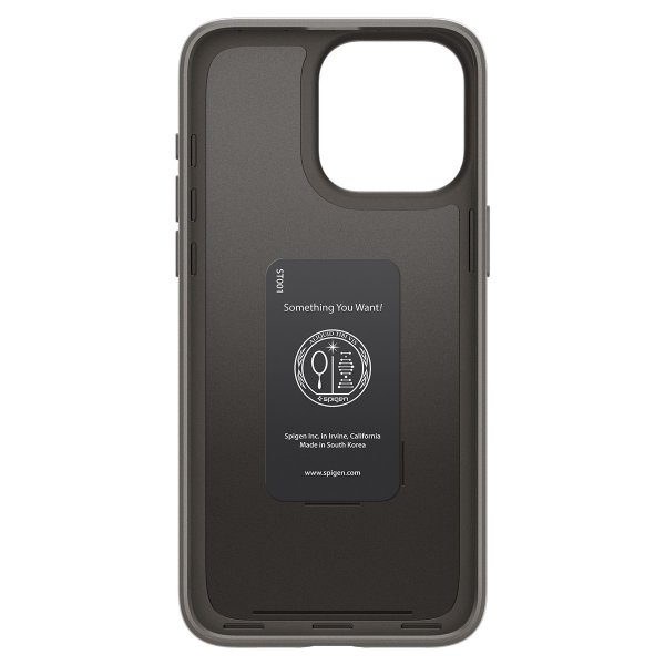 Spigen iPhone 15 Pro Max Skal Thin Fit Gunmetal