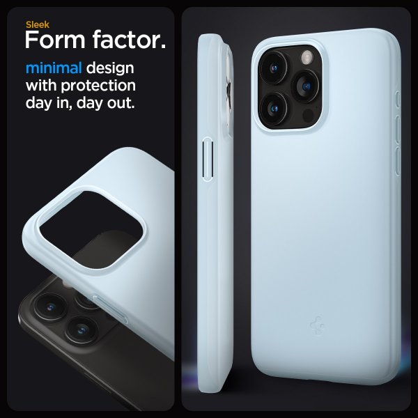 Spigen iPhone 15 Pro Max Skal Thin Fit Mute Blue