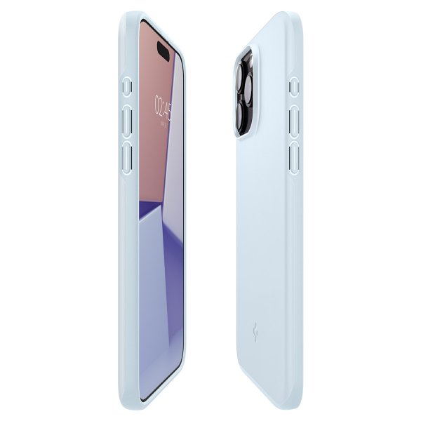 Spigen iPhone 15 Pro Max Skal Thin Fit Mute Blue