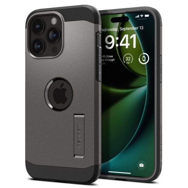 Spigen iPhone 15 Pro Max Skal Tough Armor MagFit Gunmetal