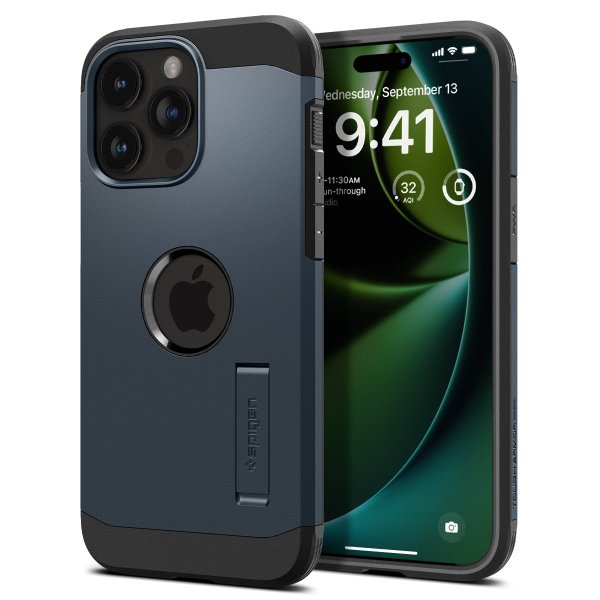 Spigen iPhone 15 Pro Max Skal Tough Armor MagFit Metal Slate