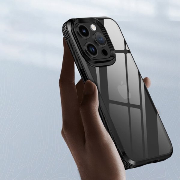 Ipaky iPhone 15 Pro Max Skal Transparent Baksida Lila