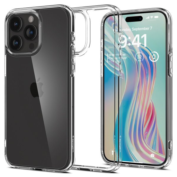 Spigen iPhone 15 Pro Max Skal Ultra Hybrid Crystal Clear