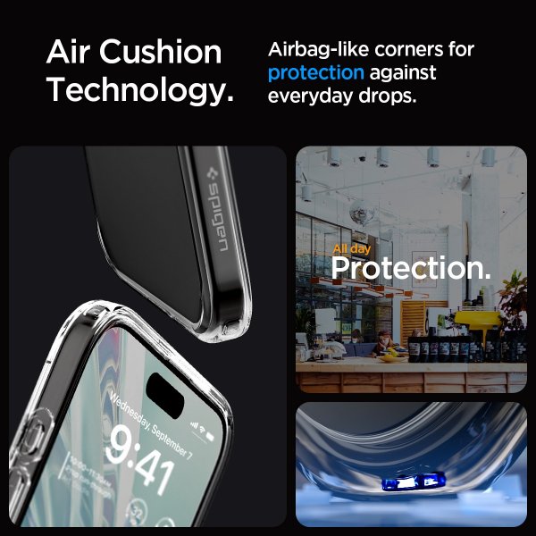 Spigen iPhone 15 Pro Max Skal Ultra Hybrid Crystal Clear