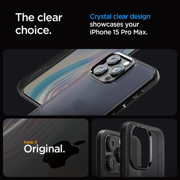Spigen iPhone 15 Pro Max Skal Ultra Hybrid Frost Black