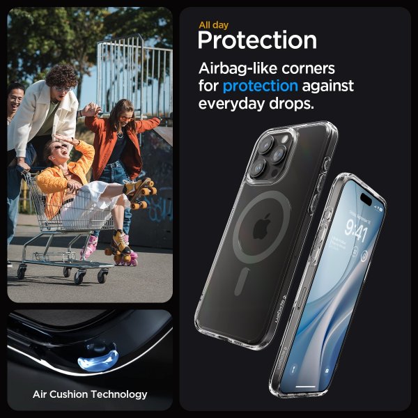 Spigen iPhone 15 Pro Max Skal Ultra Hybrid MagFit Graphite