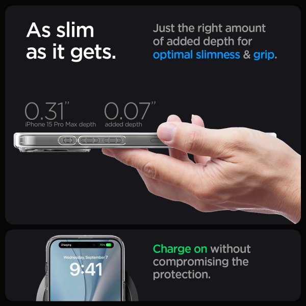 Spigen iPhone 15 Pro Max Skal Ultra Hybrid MagFit Graphite