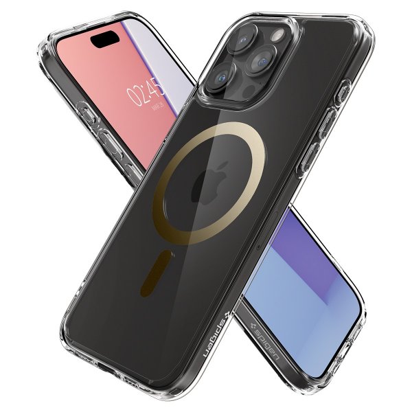 Spigen iPhone 15 Pro Max Skal Ultra Hybrid MagFit Guld