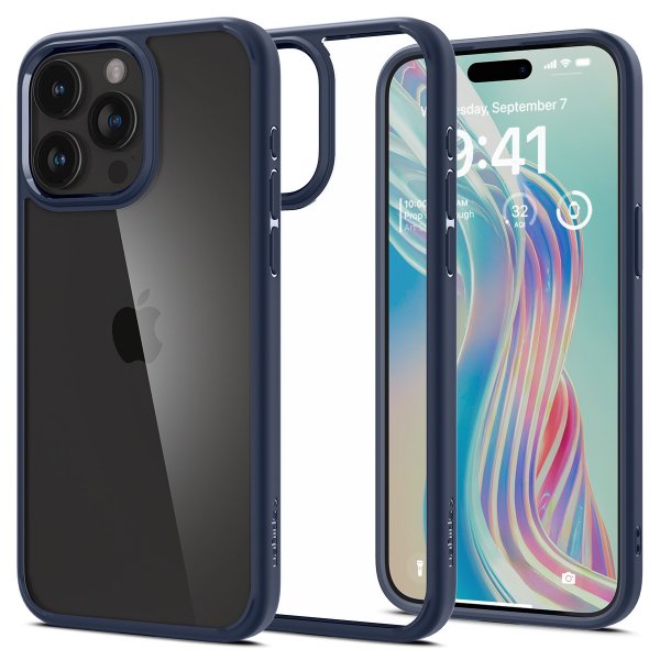 Spigen iPhone 15 Pro Max Skal Ultra Hybrid Navy Blue