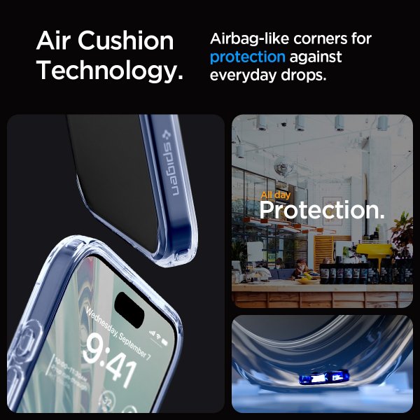 Spigen iPhone 15 Pro Max Skal Ultra Hybrid Sky Crystal
