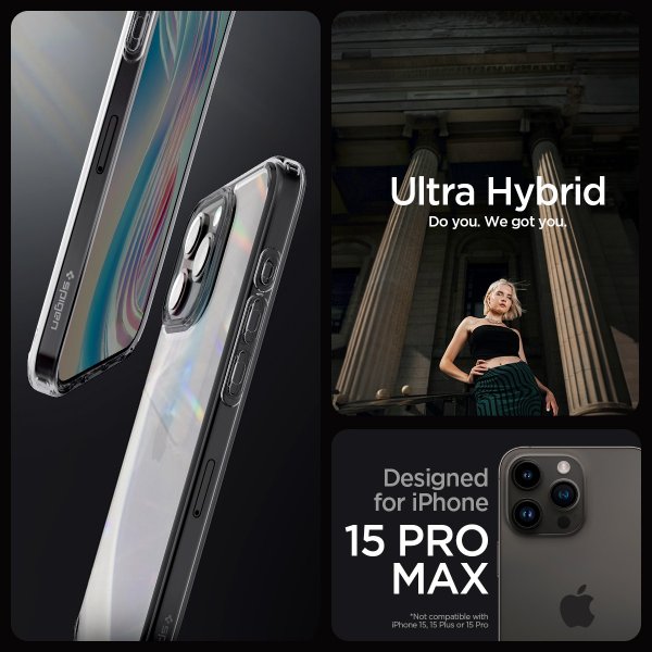 Spigen iPhone 15 Pro Max Skal Ultra Hybrid Space Crystal