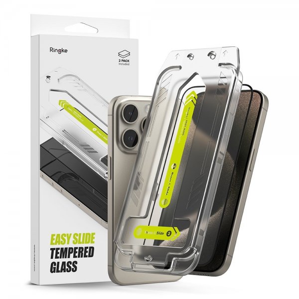 Ringke iPhone 15 Pro Max Skärmskydd Easy Slide 2-pack