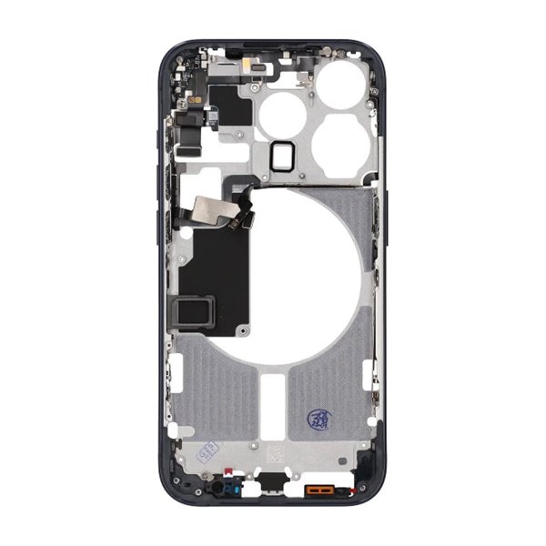 iPhone 15 Pro Mittenram med smådelar OEM - Titanblå