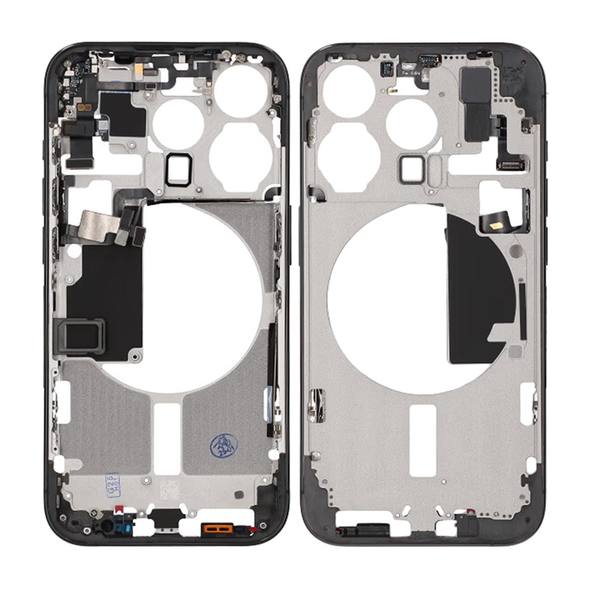 iPhone 15 Pro Mittenram med smådelar OEM - Titansvart