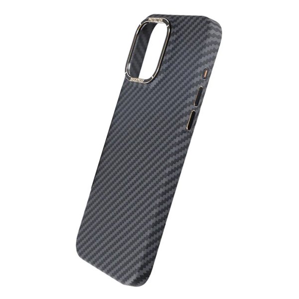 iPhone 15 Pro Skal Kolfibermönster Svart