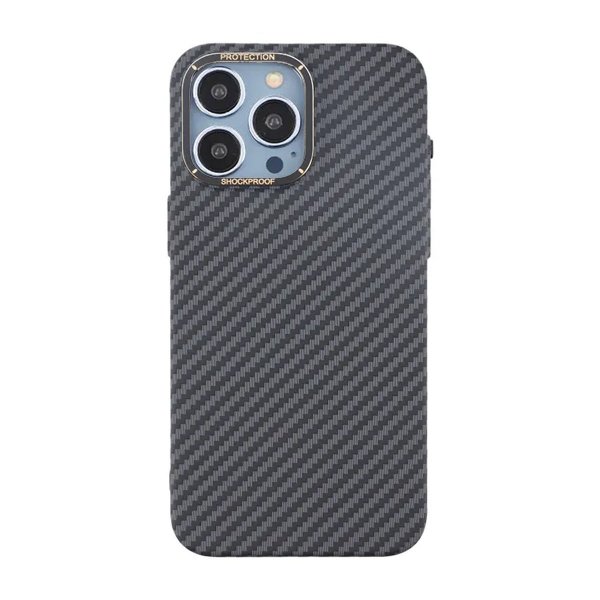 iPhone 15 Pro Skal Kolfibermönster Svart