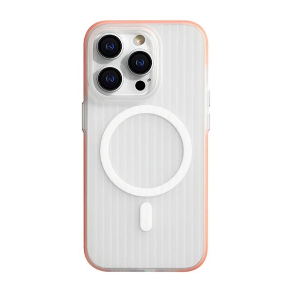 iPhone 15 Pro Skal Korrugerad MagSafe Orange