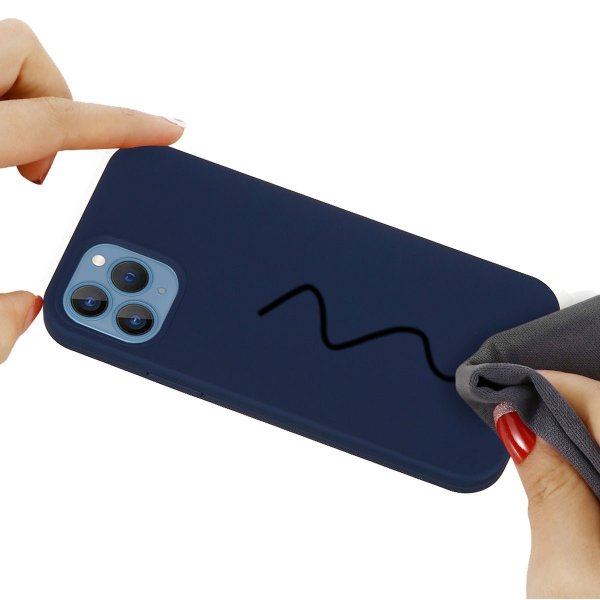 iPhone 15 Pro Skal Silikon Blå
