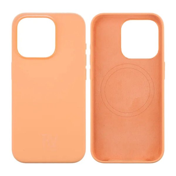 Rvelon iPhone 15 Pro Skal Silikon MagSafe Gul