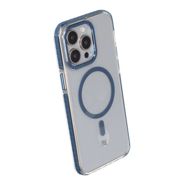Rvelon iPhone 15 Pro Skal TPU MagSafe Blå