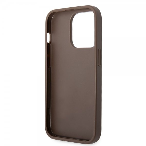Guess iPhone 15 Pro Skal 4G Logo Brun