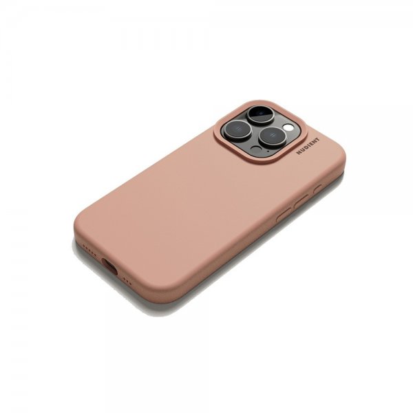 Nudient iPhone 15 Pro Skal Base Case Peach Orange